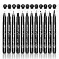 16 Pcs Superior Black Micro Fineliner Ink Pens Set | Ultra Fine Tip Drawing & Writing Pens. 
