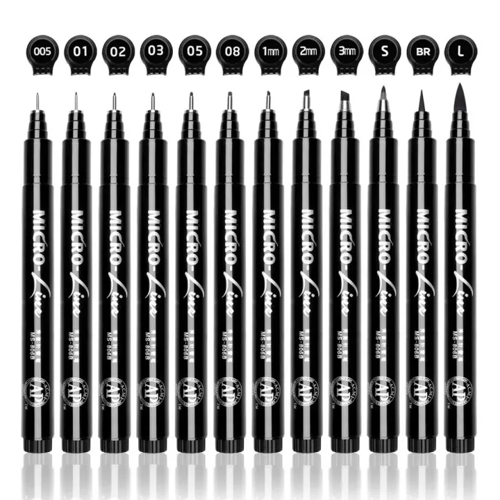 Superior%20Black%20Micro%20Fineliner%20Pens%20Set%2016%20Pcs%20Ultra%20Fine%20Tip%20Drawing%20&%20Writing%20Pens%20-%20Image%202