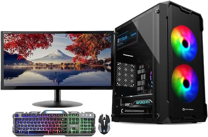Intel Core i5 RAM 16GB SSD 128GB HDD 500GB Graphics 2GB Built in Gaming PC RGB Gaming Casing Win 10 64 Bit And 'Monitor 19 inch' Full NEW Desktop Computer Set