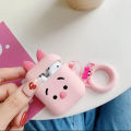 Cartoon Pig Suitable Airpods Cute Protective Case Apple Earbuds Case Airpods Silicone case. 