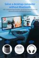 Bluetooth Audio Transmitter Adapter Spliter for 2pcs headphones working together, 2 wireless earphone playing at the same time. 