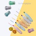 6Pcs Cute Cat Paws Shape Highlighter Pen For Office School St4522,Multi-coloured.