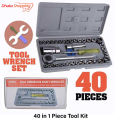 40 in 1 Piece Tool Kit and Screwdriver and Socket Set-Screwdriver Set-Screw & Nut Drivers-Nr mart.