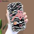 Jizetin for Vivo Y36 4G 5G Y27 5G Y27S Back Cover Leopard Print Cream Wavy Edge Soft Silicone Phone Case.