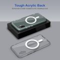 Samsung Galaxy A06/F06/M06 Case Clear Magnetic Compatible with Magsafe, Thin Slim Transparent Non Yellowing, Hybird Soft Silicone Bumper & Hard Plastic Protective Cover. 