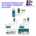 HC-05 Wireless Bluetooth RF Transceiver Master Slave Integrated Bluetooth Module 6 Pin Wireless Serial Port Communication BT Module for Arduino. 