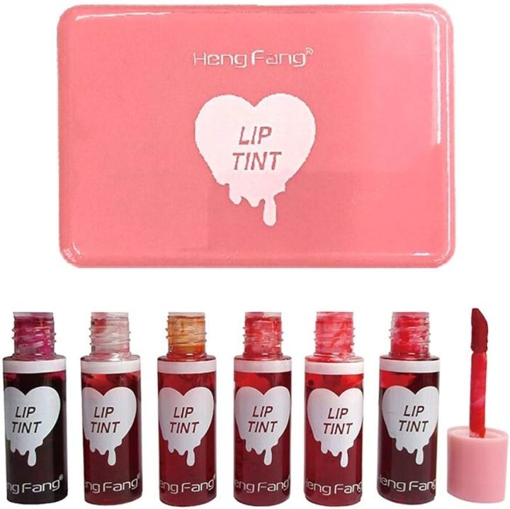 Super Long Lasting Heng Fang 3D Lip Tint 6pcs set