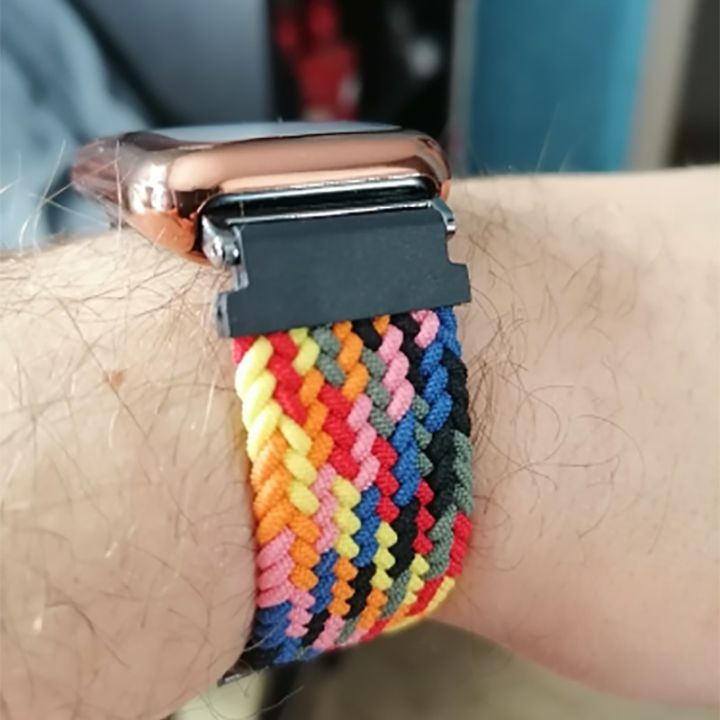 Nylon%20Braided%20Watch%20Strap%20for%20Huawei%20Watch%20Fit%202%20Elastic%20Loop%20for%20Huawei%20Watch%20Fit%20Adjustable%20Band%20Bracelet%20Metal%20Connector%20-%20Image%204