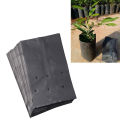 Nursery Black Poly Bags 18/18 inch 500 pcs (with Holes & Folds) Durable Black Nursery poly bag With whole and folding system Long lasting polybag, Alternative of plastic flower tub or pots. 