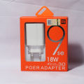 Type C Qualcomm Quick Fast Charger 3.0 With Power Adapter -White. 