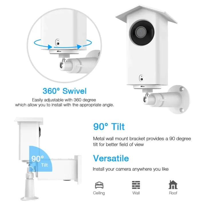 Wall%20Mount%20Holder%20for%20Wyze%20Cam%20Pan/Xiaomi%20Dafang%20Mijia%20Camera%20Outdoor%20360%20Degree%20Swivel%20Mounting%20Bracket%20with%20Protective%20Case%20-%20Image%204