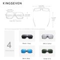 KINGSEVEN Polarized New Fishing Driving Men's Sunglasses Ultra Thin Temples Pilot Sun Glasses De Sol UV400. 