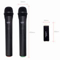 Zansong Uhf Usb 3.5Mm Wireless Microphone Megaphone Handheld Mic with Receiver for Karaoke Speech Loudspeaker V20.
