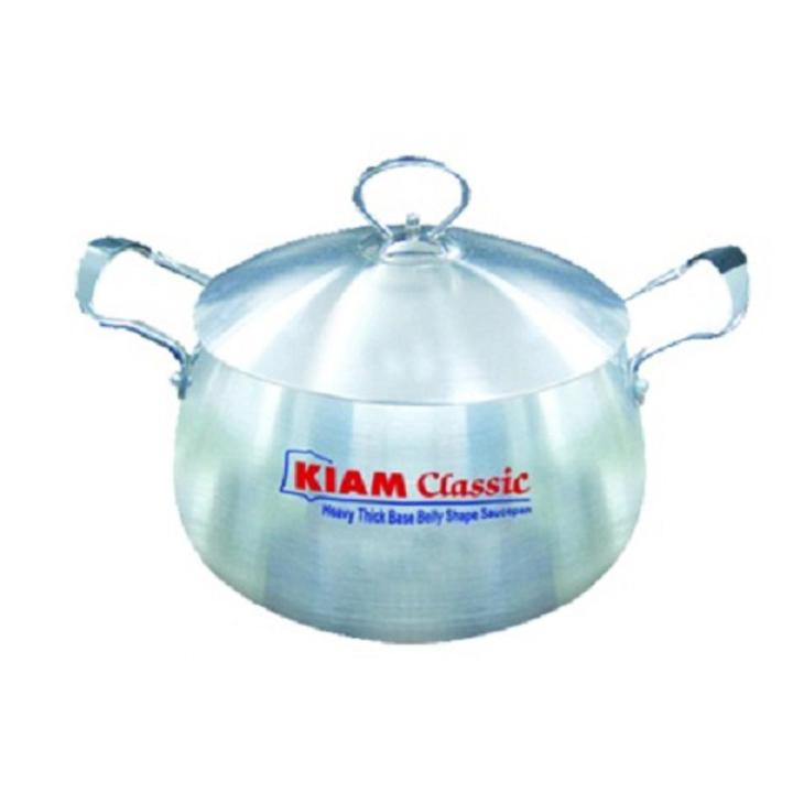 Kiam Belly ShapeSaucepan with metal Handle - 24 cm
