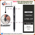 FriXion Ball Retractable Clicker Erasable Gel Pen 0.7 mm Black. 