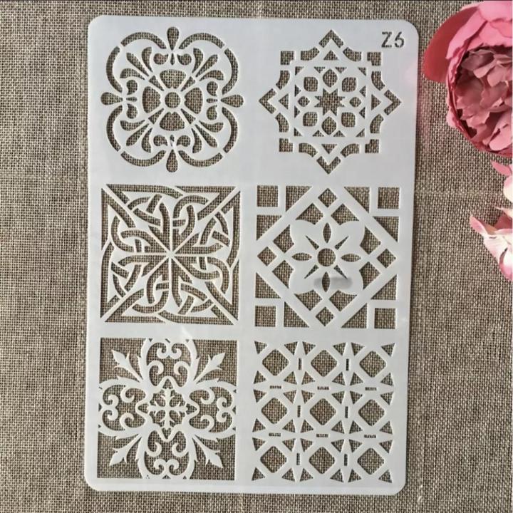 Stencil for Wall & Fashion Painting Template 10 by 8 inch.