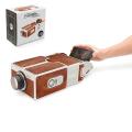 DIY 3D Projector Cardboard Mini Smartphone Projector Light Novelty Adjustable Mobile Phone Projector Portable Cinema. 