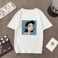 Korean Fashion Short-Sleeved Female Xia Han Edition Student Ulzzang Tide Brand Women's Loose Retro Port Taste Women's T-Shirt Girl. 