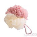 SPL-Bath Ball Duel Colors Bath Tubs Towel Scrubber Body Cleaning Mesh Shower Flower Home Travel Toiletry 11cm. 