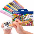 STA Acrylic Paint Marker Pens – 12 Colors, Permanent Art Markers for DIY on Glass, Ceramic, Rock, Wood, Canvas, Metal, and Fabric – Highly Pigmented for Beginners, Hobbyists & Professionals. 