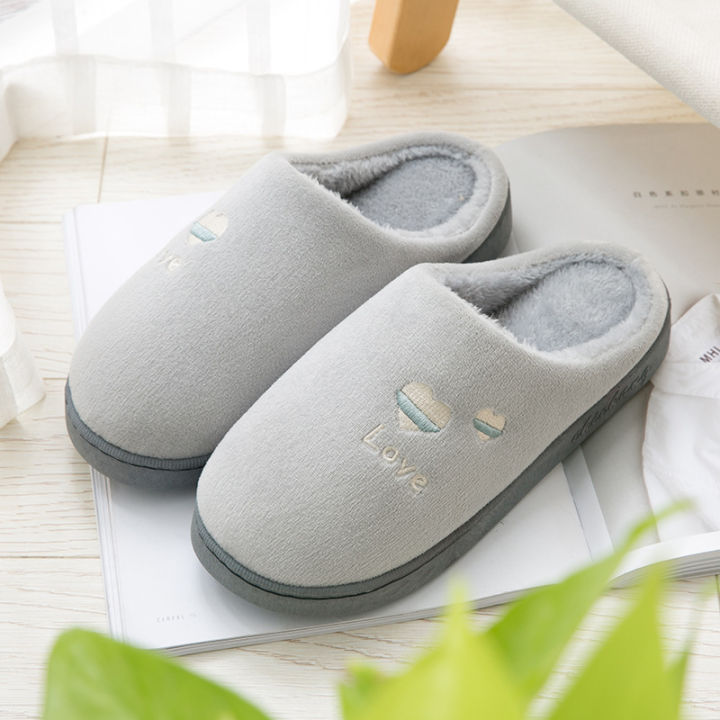 2022%20Autumn/Winter%20New%20Cotton%20Women's%20Warm%20Thick%20Sole%20Anti%20slip%20Plush%20Couple%20Home%20Floor%20Slippers%20-%20Image%208