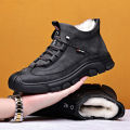 Winter New Cotton Shoes Men's Warm Fleece Thickened Casual Shoes Spot Snow Boots Fashion Versatile Men's Shoes Wholesale. 