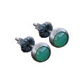 Carat Stud Ear Ring Handcrafted Artificial Jade Ladies Ear Stud. 