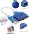 DTECH USB 2.0 to 2.5 / 3.5 SATA Hard Drive SSD Adapter Cable with Power Supports SATA.