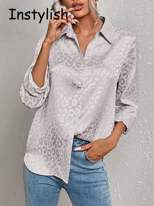 Women%20Leopard%20Print%20Luxury%20Blouse%20Spring%20Summer%20Long%20Sleeve%20Lapen%20Vintage%20Button%20Up%20Shirt%20Office%20Lady%20Satin%20Tunics%20Harajuku%20Top%20-%20Image%203