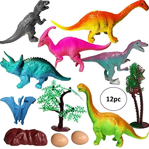 12%20Pcs%20Realistic%20Dinosaur%20Toy%20Set%20Dinosaurs%20Animals%20Figures%20Toys%20Set%20with%20Tree%20and%20Eggs%20for%20Kids%20%20(Multicolor)%20-%20Image%202