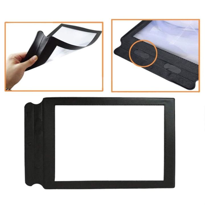 Page Glass Reading Lens Book A4 Lenses Magnifier Large Sheet Magnifying Glass 3X