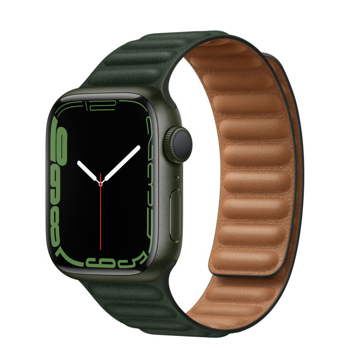 Leather%20Link%20For%20Apple%20Watch%20Band%2046mm%2042%2045mm%2041%2044mm%2040mm%2049mm%20Original%20Magnetic%20Loop%20Bracelet%20iWatch%20Series%2010%20Ultra%202%20Strap%20-%20Image%202