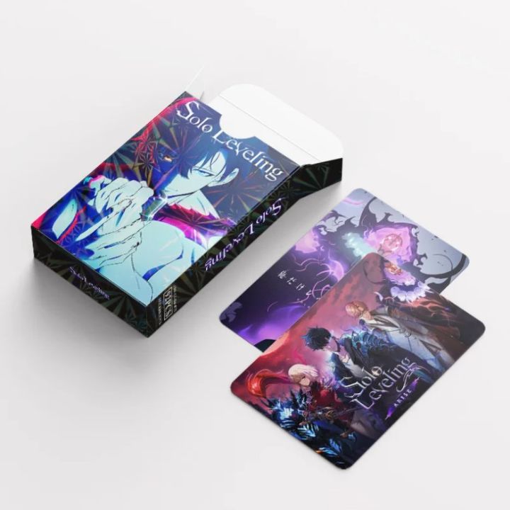 60PCS%20Lomo%20Card%20+%2032PCS%20Stickers%2092PCS/BOX%20Anime%20Solo%20Leveling%20Collectible%20Post%20Cards%20with%20Box%20-%20Image%208