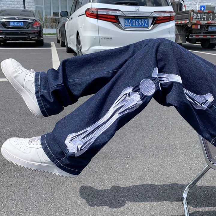 Jeans%20Men%20Skeleton%20Baggy%20Casual%20Jean%20Pants%20Mens%20Japan%20Style%20Streetwear%20Wide%20Leg%20Denim%20Trousers%20Male%20Vintage%20Blue%20Denim%20Pants%20-%20Image%205