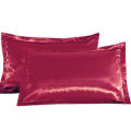 50x70cm Pure Emulation Silk Pillowcase Comfortable Soft Imitated Silk Satin Pillow Case Cover for Bed Throw Pillow No Zipper. 