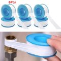 6Pcs 20m X 16mm PTFE White Threaded Sealing Tape Adhesive Plumbers Sealing Tape Fitting Thread Seal Tape. 