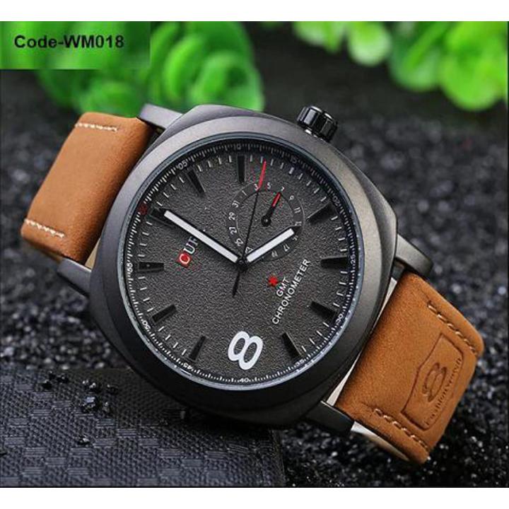 Analoge Watch For Men-Black & Brown