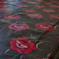 Waterproof Bed  Rexin Cover 6/7 fit. full bed urin ptotector for baby -VIP Black pink. 
