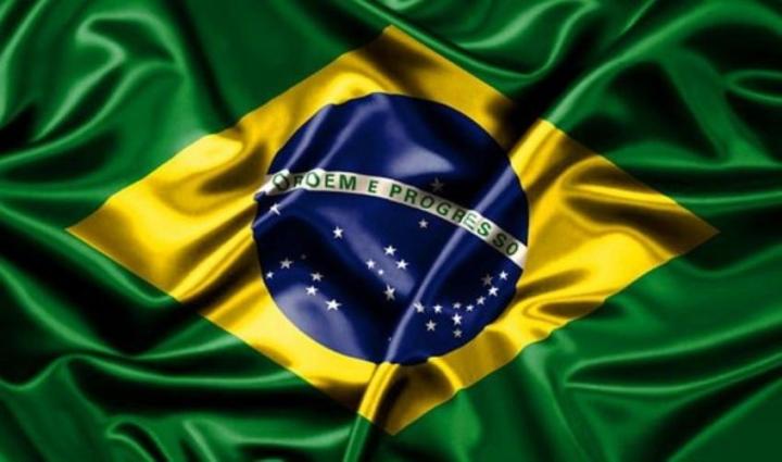 Green Polyester Brazil Flag  - 5'