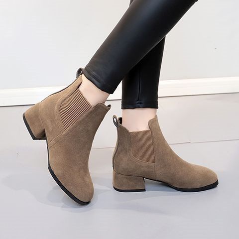Nubuck%20Boots%20Women's%20Mid%20Heel%202022%20New%20Block%20Heel%20Martin%20Boots%20Round%20Toe%20Women's%20Chelsea%20Boots%20Slip-on%20Mom%20Shoes%20-%20Image%207