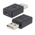 Wholesale New Black USB 2.0 Type A Female to Micro USB B Female Adapter Plug Converter USB 2.0 to Micro USB Connector. 