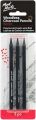 Mont Marte Woodless Charcoal Pencil Set 3 Pcs Soft Medium Hard.