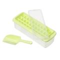 Ice Cube Tray With Lid and Bin 33 Mini Nuggets Ice Tray For Freezer Comes with Ice Container and Cover SPACE SAVING.