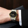 SENO Men's Ultra Thin Business Fashion Non Mechanical Dual Calendar Metal Band Quartz Watch. 