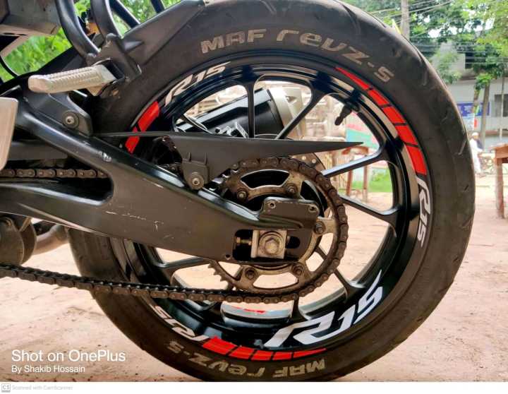 Bike Wheel Stickers R15 Rim Wheel sticker | R15 Rim sticker Malti colour | R15 sticker | Bike ...