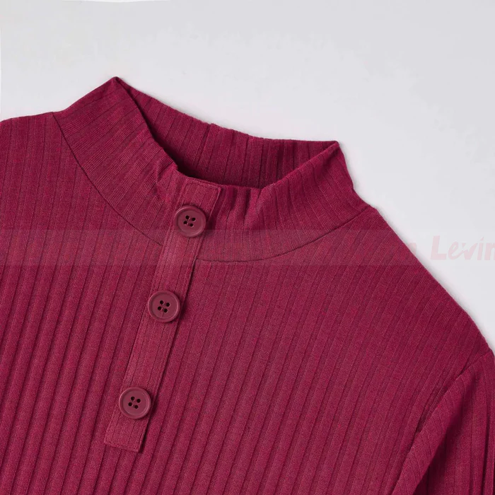 Women's%20Solid%20Color%20Ribbed%20Slim%20Fit%20Crew%20Neck%20Mini%20Length%20Bodydress%20From%20Levin%20-%20Image%204