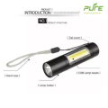 Rechargeable Flashlights Torch Led Usb Portable Torches 3 Modes Mini Camping Lighting. 