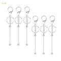Beadable Keychain Bars Students Gift Jewelry Making Durable.
