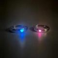 Luminous Love Heart Ring Glow In Dark Fashion Adjustable Couples Rings Silver Color Pink Blue Light Jewelry Gift For Lover. 