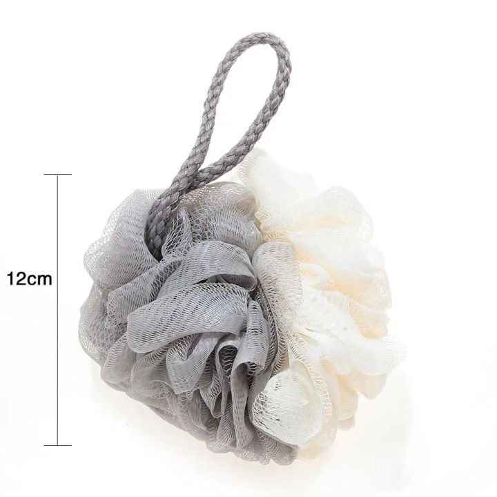 【Hey my home】wholesale multicolor Bath Ball Mesh Sponge Supplies Flower Super Soft parquet flower bath